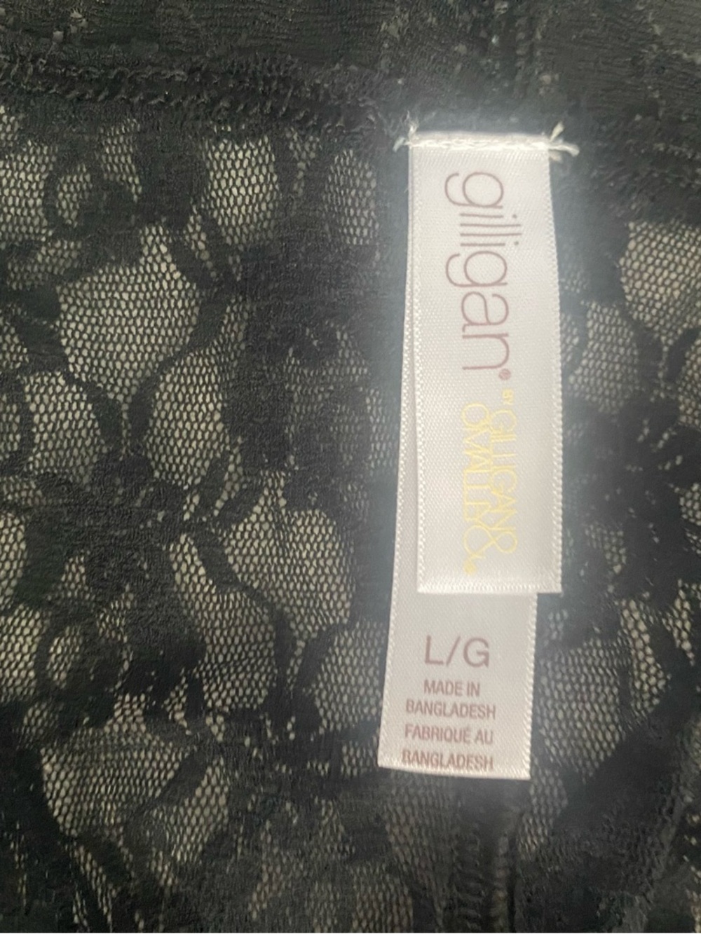 2 Gilligan & O’Malley Black Lace Bikini Panties - size L - Picture 5 of 6